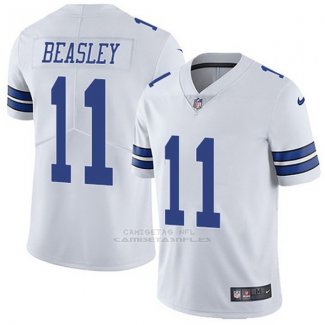 Camiseta NFL Limited Hombre Dallas Cowboys 11 Beasley Blanco