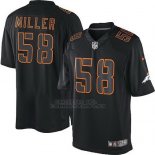 Camiseta NFL Limited Hombre Denver Broncos 58 Von Miller Negro Rush Impact