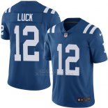 Camiseta NFL Limited Hombre Indianapolis Colts 12 Andrew Luck Azul Stitched Vapor Untouchable