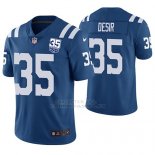 Camiseta NFL Limited Hombre Indianapolis Colts Pierre Desir Azul 35th Anniversary Vapor Untouchable