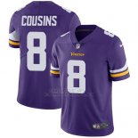 Camiseta NFL Limited Hombre Minnesota Vikings 8 Kirk Cousins Violeta Stitched Vapor Untouchable