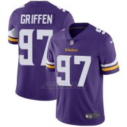Camiseta NFL Limited Hombre Minnesota Vikings 97 Everson Griffen Violeta Stitched Vapor Untouchable