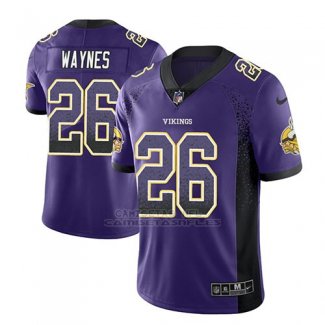 Camiseta NFL Limited Hombre Minnesota Vikings Trae Waynes Violeta 2018 Drift Fashion Color Rush