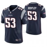 Camiseta NFL Limited Hombre New England Patriots Ja'whaun Bentley Azul Vapor Untouchable