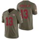 Camiseta NFL Limited Hombre New York Giants 13 Odell Beckham Jr 2017 Salute To Service Verde