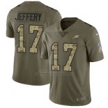 Camiseta NFL Limited Hombre Philadelphia Eagles 17 Alshon Jeffery 2017 Salute To Service Camo