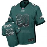 Camiseta NFL Limited Hombre Philadelphia Eagles 20 Brian Dawkins Verde Stitched Drift Fashion