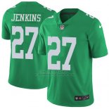 Camiseta NFL Limited Hombre Philadelphia Eagles 27 Malcolm Jenkins Verde Stitched Rush