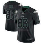 Camiseta NFL Limited Hombre Philadelphia Eagles Zach Ertz Negro Color Rush 2018 Lights Out