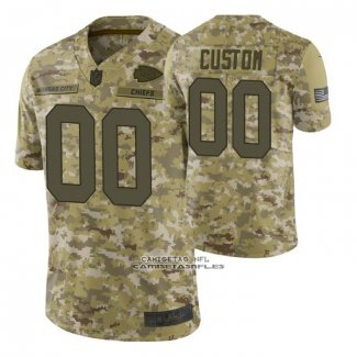 Camiseta NFL Limited Kansas City Chiefs Personalizada Salute To Service Verde