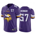 Camiseta NFL Limited Minnesota Vikings Wonnum Big Logo Number Violeta