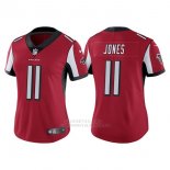 Camiseta NFL Limited Mujer Atlanta Falcons 11 Julio Jones Rojo Vapor Untouchable
