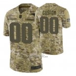 Camiseta NFL Limited New England Patriots Personalizada Salute To Service Verde