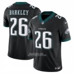 Camiseta NFL Limited Philadelphia Eagles Saquon Barkley Vapor F.U.S.E. Negro