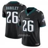 Camiseta NFL Limited Philadelphia Eagles Saquon Barkley Vapor F.U.S.E. Negro