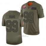 Camiseta NFL Limited Washington Commanders Chase Young 2019 Salute To Service Verde