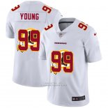 Camiseta NFL Limited Washington Commanders Young Logo Dual Overlap Blanco