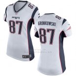 Camiseta New England Patriots Gronkowski Blanco Nike Game NFL Mujer