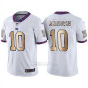 Camiseta New York Giants Manning Blanco Nike Gold Legend NFL Hombre