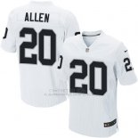 Camiseta Oakland Raiders Allen Blanco Nike Elite NFL Hombre