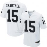 Camiseta Oakland Raiders Crabtree Blanco Nike Elite NFL Hombre