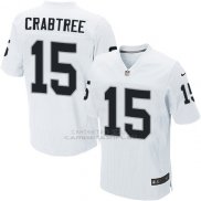 Camiseta Oakland Raiders Crabtree Blanco Nike Elite NFL Hombre