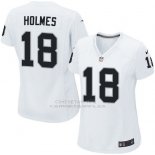 Camiseta Oakland Raiders Holmes Blanco Nike Game NFL Mujer