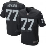 Camiseta Oakland Raiders Howard Negro Nike Elite NFL Hombre