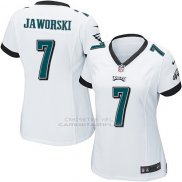Camiseta Philadelphia Eagles Jaworski Blanco Nike Game NFL Mujer