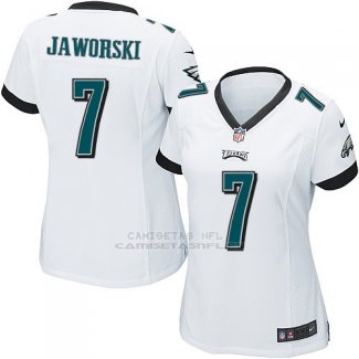 Camiseta Philadelphia Eagles Jaworski Blanco Nike Game NFL Mujer