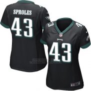 Camiseta Philadelphia Eagles Sproles Negro Nike Game NFL Mujer