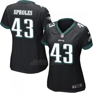 Camiseta Philadelphia Eagles Sproles Negro Nike Game NFL Mujer