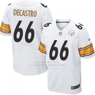 Camiseta Pittsburgh Steelers Decastro Blanco Nike Elite NFL Hombre