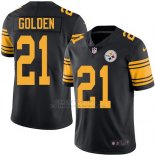 Camiseta Pittsburgh Steelers Golden Negro Nike Legend NFL Hombre