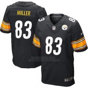 Camiseta Pittsburgh Steelers Miller Negro Nike Elite NFL Hombre