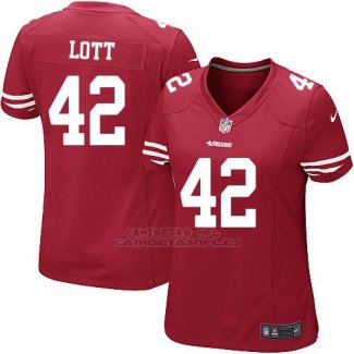 Camiseta San Francisco 49ers Lott Rojo Nike Game NFL Mujer