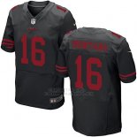 Camiseta San Francisco 49ers Montana Negro Nike Elite NFL Hombre