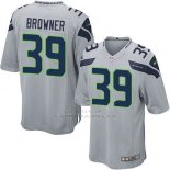 Camiseta Seattle Seahawks Browner Gris Nike Game NFL Hombre