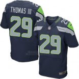 Camiseta Seattle Seahawks Thomas Iii Profundo Nike Elite NFL Azul Hombre