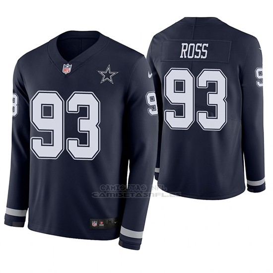 Camiseta NFL Hombre Dallas Cowboys Daniel Ross Azul Manga Larga Replicas - camisetasnfl.es