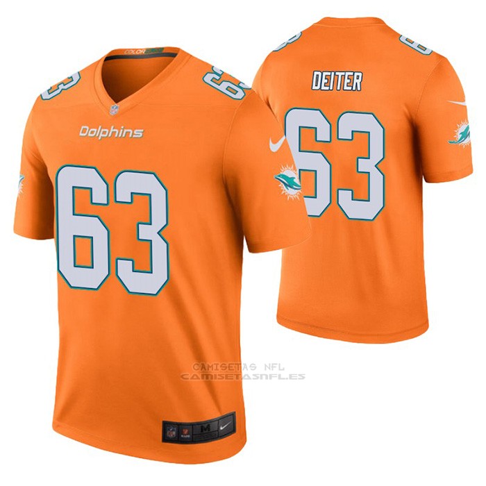 Camiseta NFL Legend Miami Dolphins Michael Deiter Color ...