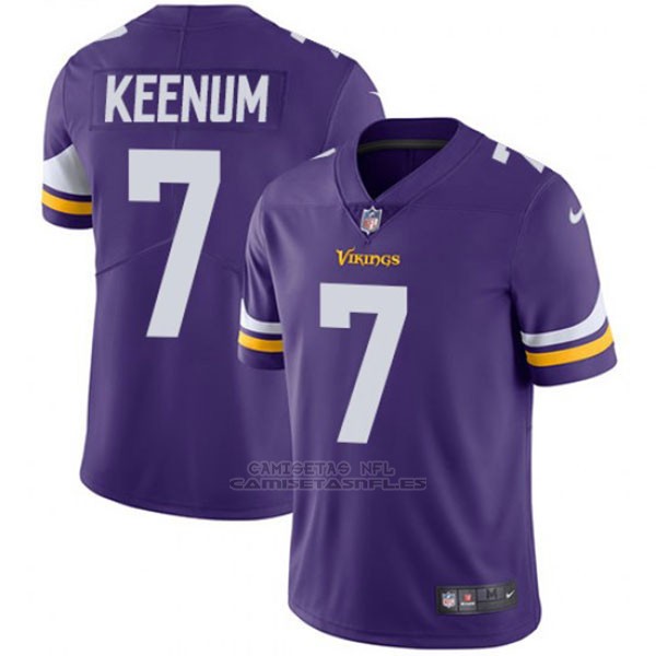 Camiseta NFL Limited Hombre Minnesota Vikings 7 Keenum ...
