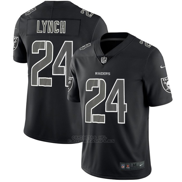 Camiseta NFL Limited Las Vegas Raiders Lynch Black Impact ...
